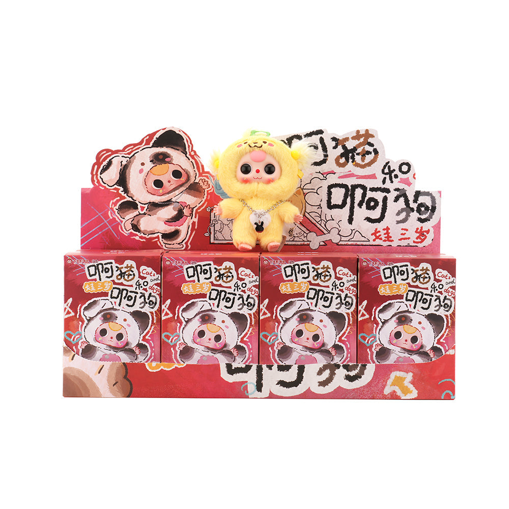 Baby Three Cats and Dogs Series Plush Blind Box