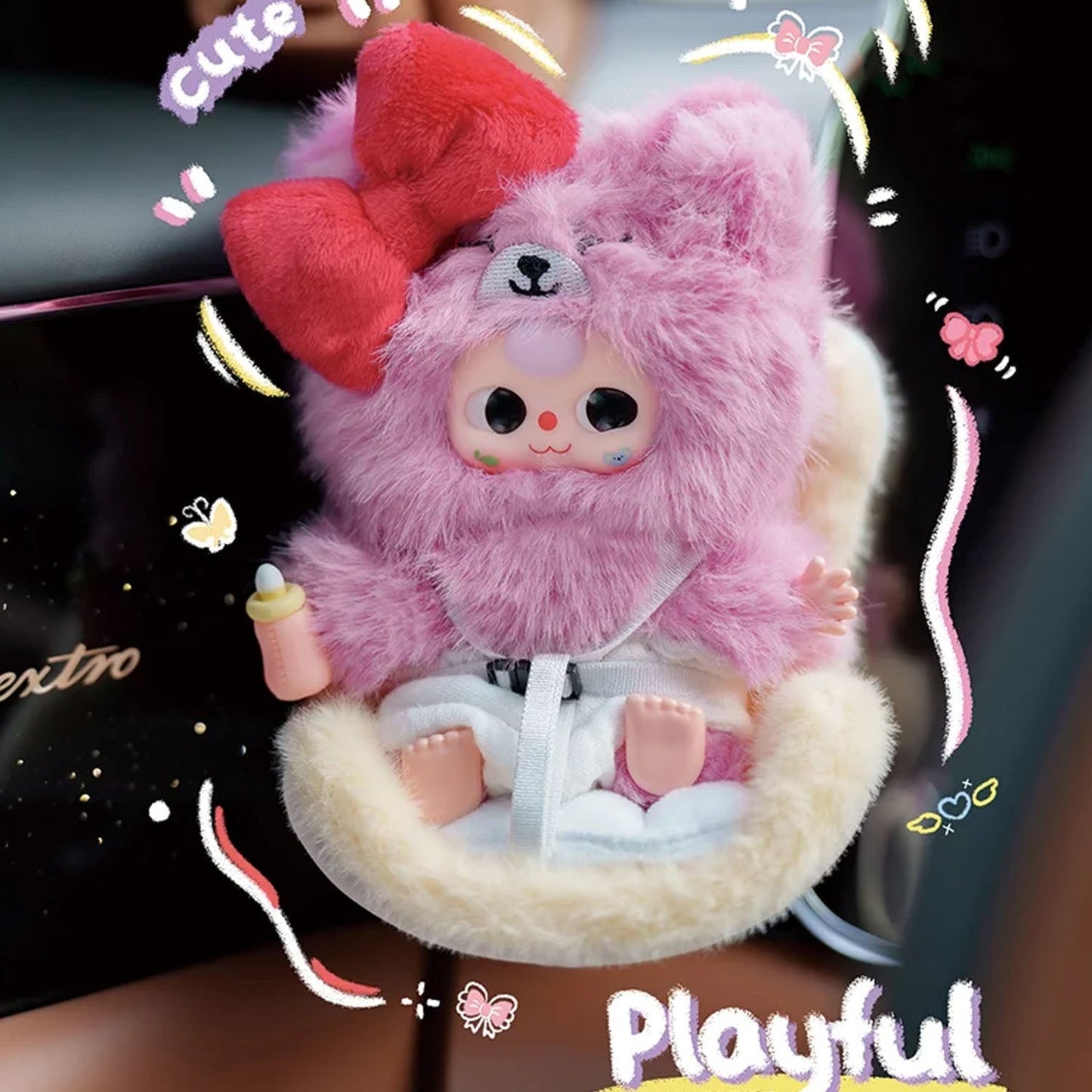 Baby Three Vehicle Mounted Baby Plush Series Blind Box