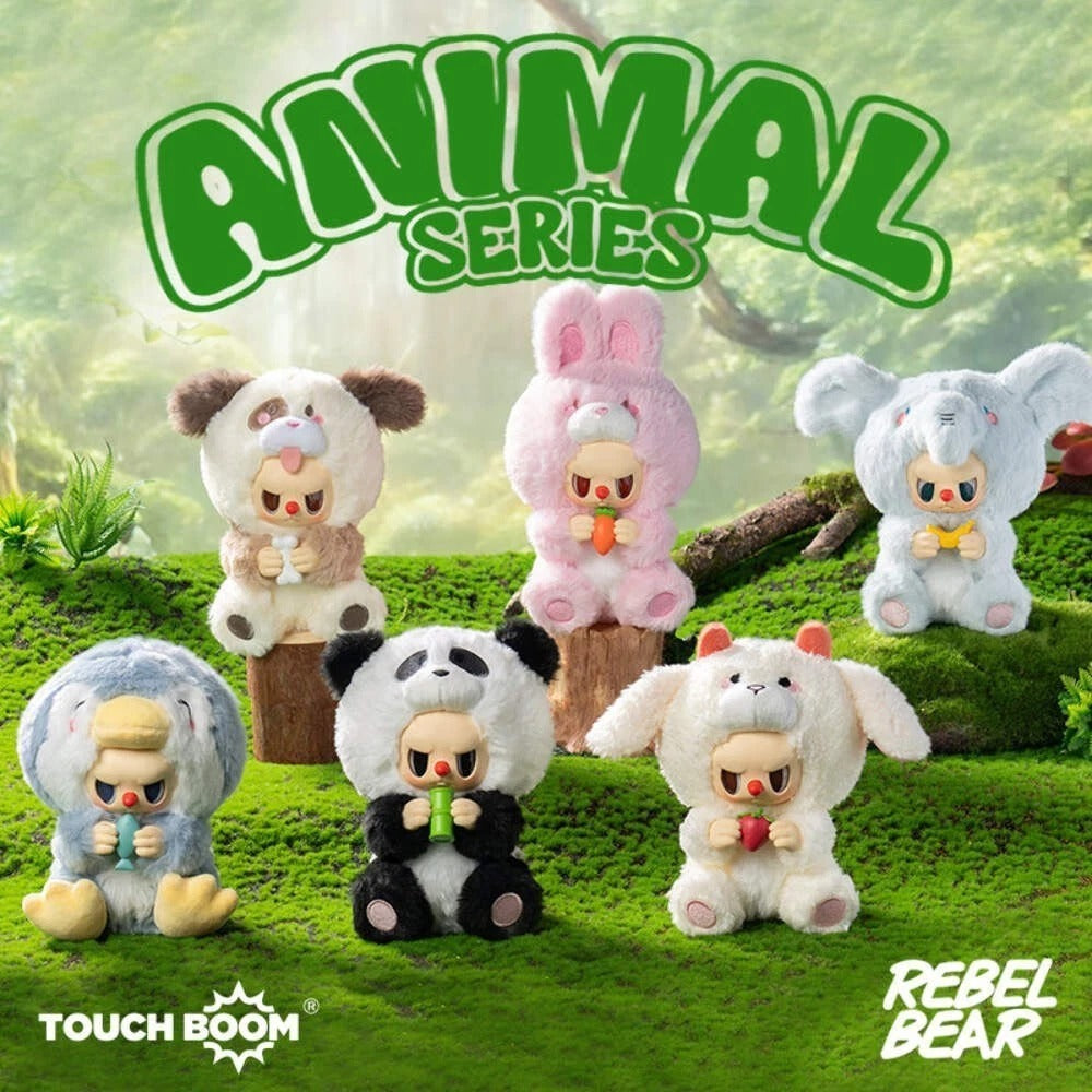 Rebel Bear Animal Series Vinyl Plush Blind Box Figure Sealed Doll HOT